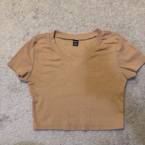 Like new SHEIN sz small ribbed v neck crop top